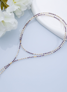 “紫轩雅韵”珍珠毛衣链 3-4mm（送手链戒指） 2350H00DY