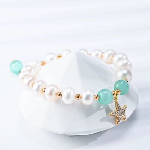 “海星”设计款无核珍珠手链 2795H00DY