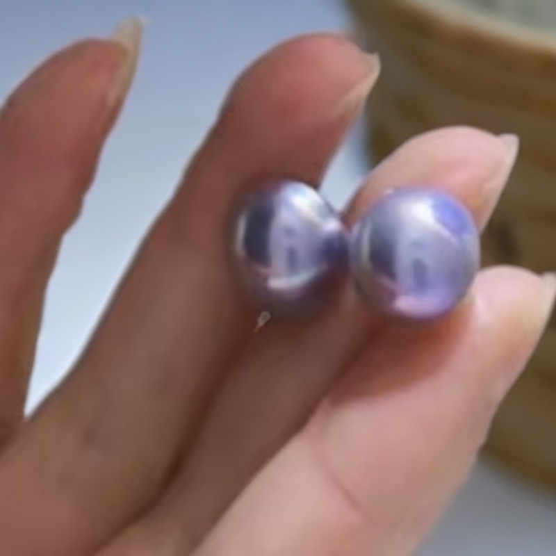 奄美大岛马贝耳钉 13-14mm 18K金 2727H00DY