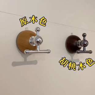 中古风吸盘浴室挂钩免打孔强力承重挂衣钩粘钩无痕毛巾家用挂架