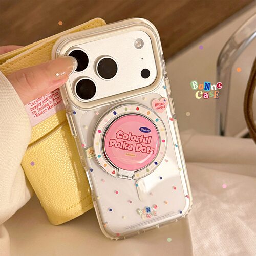 韩式ins粉色星星适用苹果17promax手机壳iPhone16爱心磁吸支架14 pro透明13软壳12防摔小众新品11
