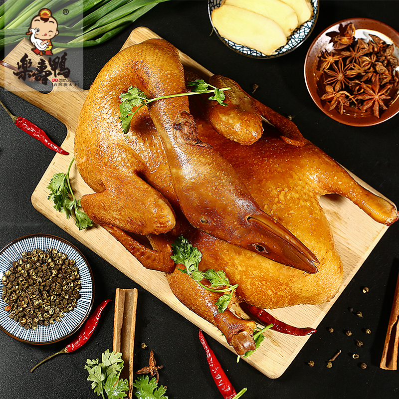 整鸭乐寿鸭650g卤味熟食