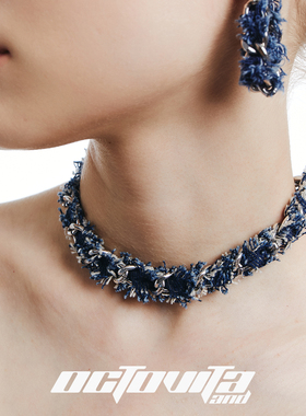 OctoVita捕梦网蓝白环扣choker
