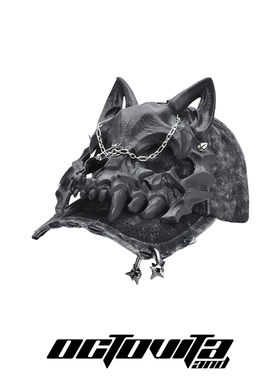 OCTO VITA原创设计铆钉牛仔帽 remake黑狼人破坏风流苏链鸭舌帽