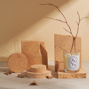 肌理砖石块摄影道具石头拍摄方块化妆品首饰装饰不规则几何体陈列