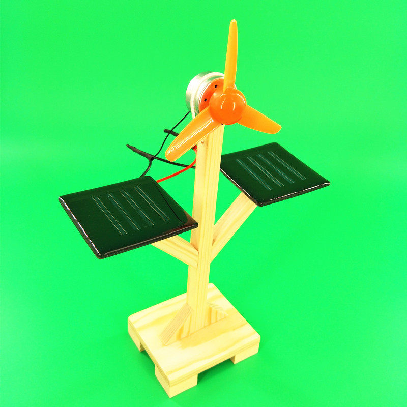 diy科技小制作自制太阳能电扇中小学生科学物理实验手工拼装材料