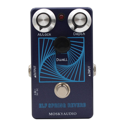 MOSKYAUDIO吉他效果器 ELF SPRING REVERB手工金典弹簧混响效果器