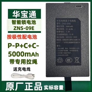 华宝通ZNS09E ZNS09E2智能锁电池指纹锁电池电池P ZNS09E1