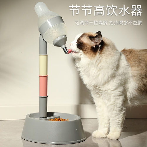 宠物用品猫咪狗狗喂食饮水器可调节高度挂式饮水机两用喂食器狗碗