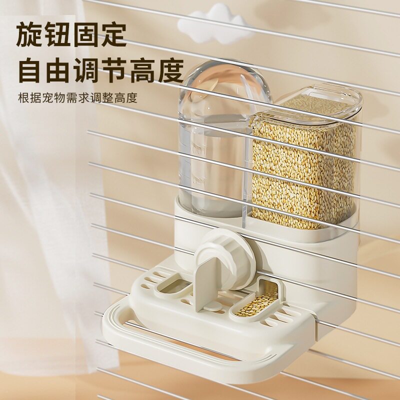 鹦鹉饮水器专用鸟笼水壶喂食器二合一牡丹八哥玄凤用品自动喝水器
