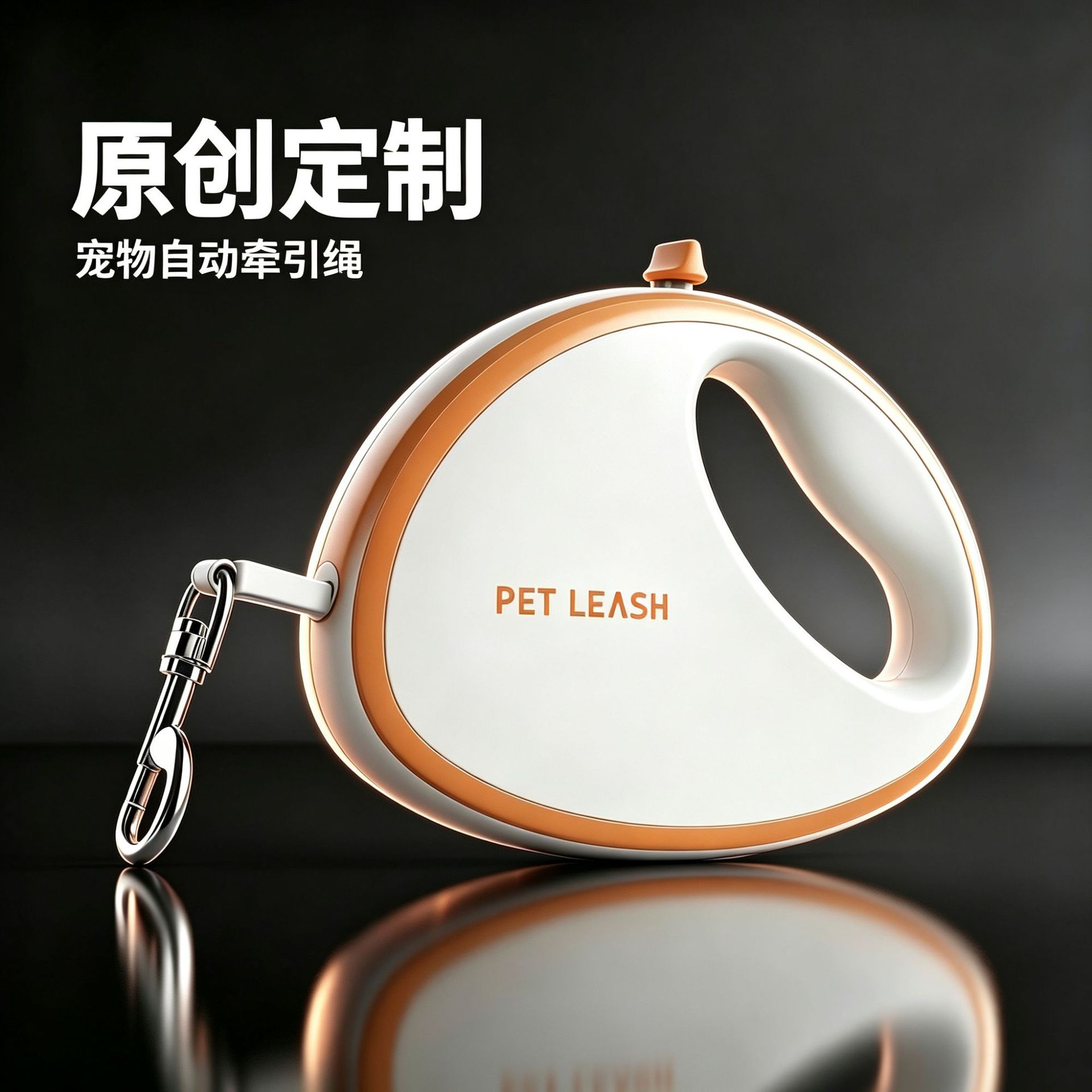 宠物牵引绳自动伸缩不卡绳反光遛狗绳跨境宠物用品批发狗狗牵引绳