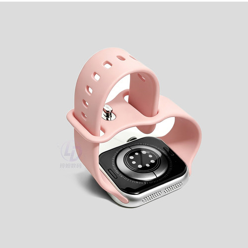 适用苹果手表带s11蝴蝶扣透气iwatch10硅胶applewatch9ultra3运动
