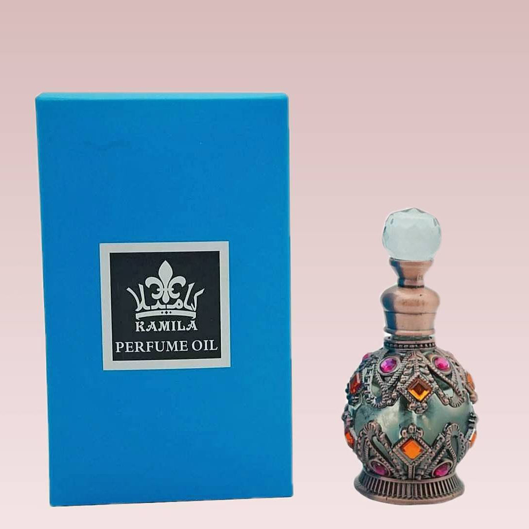 迪拜进口香精Kamila 香*儿蔚蓝同味送男朋友礼物新包装蓝色盒子