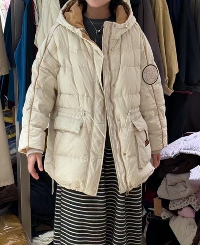 怪怪树5180冬季加大码羽绒服女 保暖中长款宽松显瘦洋气外套