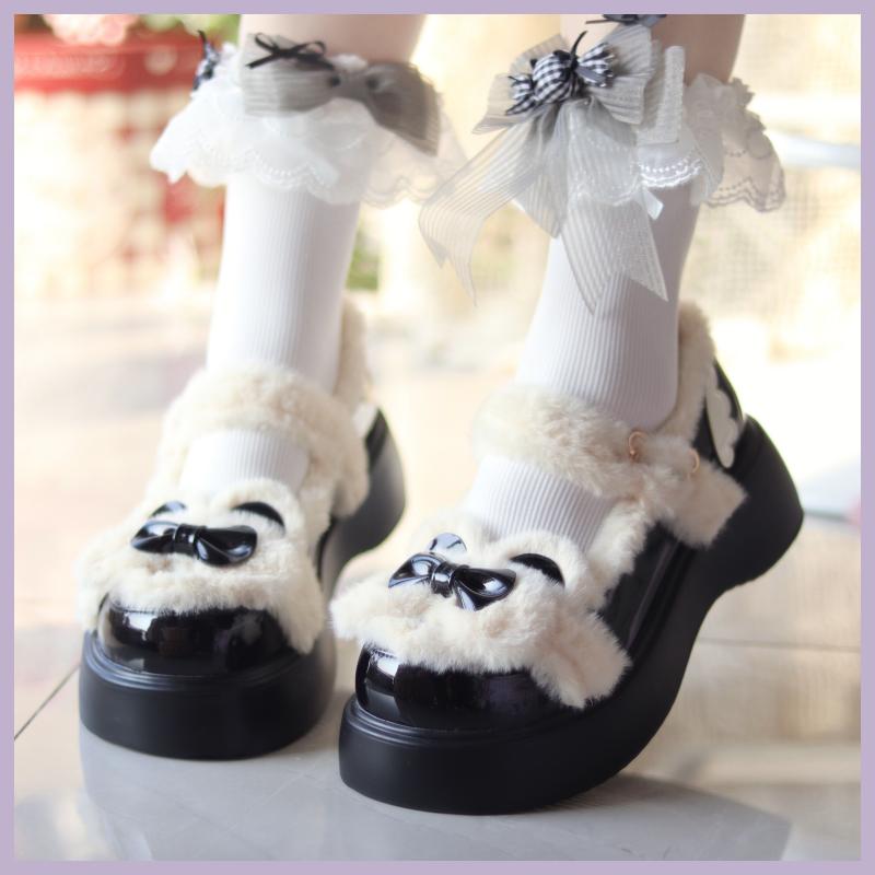 奶团兔兔原创lolita棉鞋
