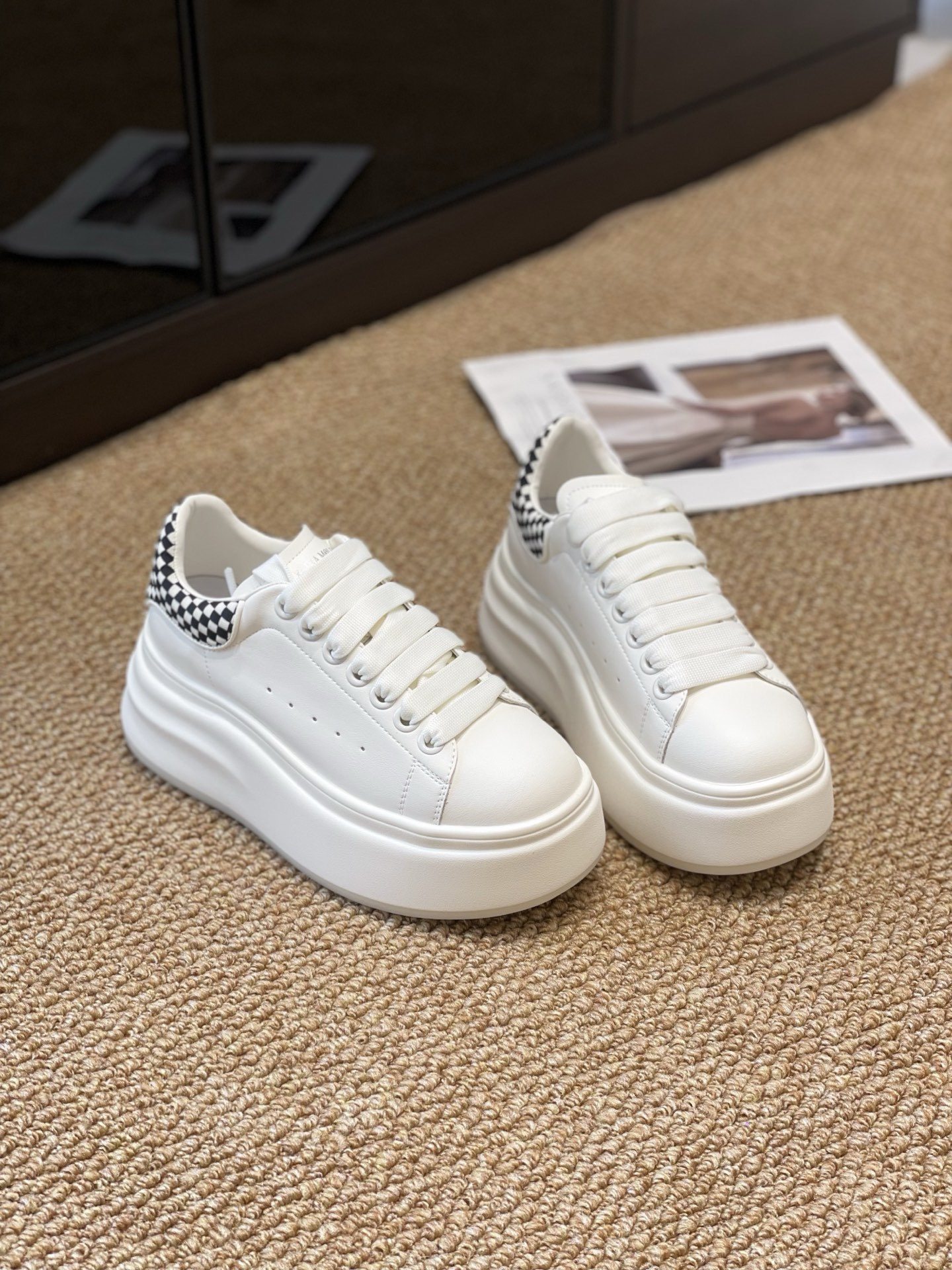 雪儿爱丽维斯2026年春季新款真皮厚底百搭小白鞋,女鞋,时尚休闲鞋,淘宝优惠券,粉丝福利购,淘宝优惠卷