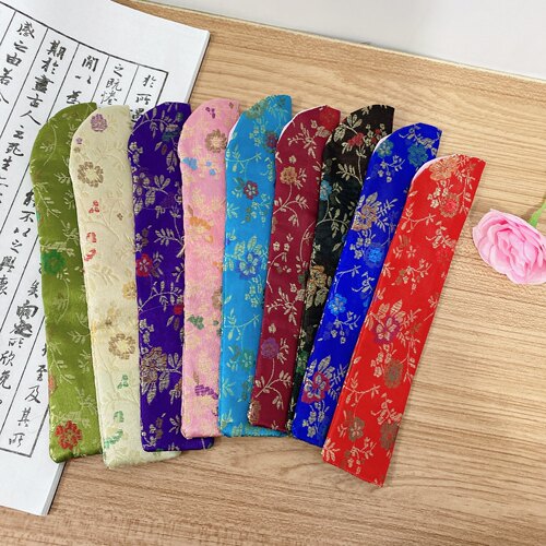 丝绸古国女扇日式手工锦缎