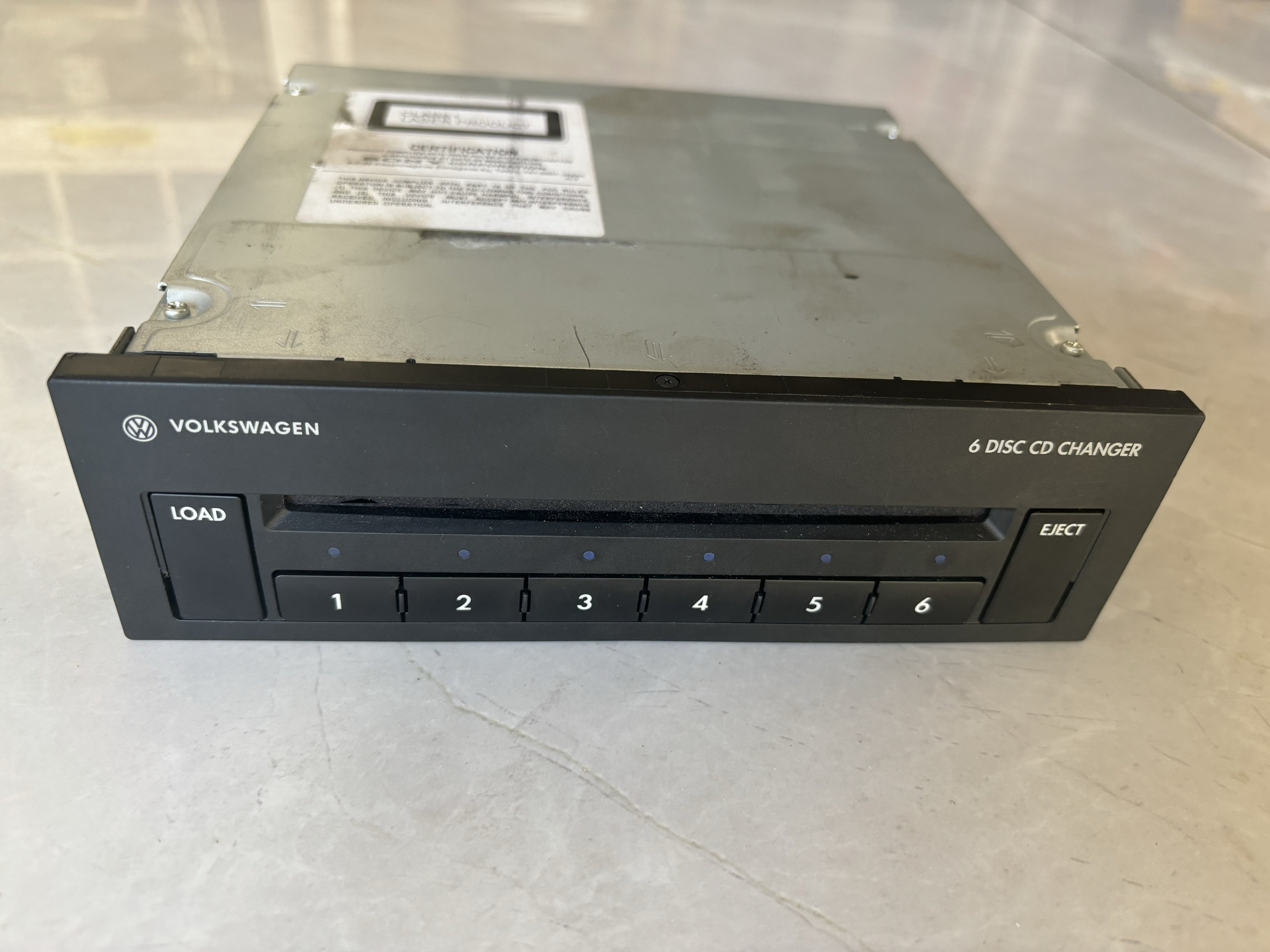 大众老款辉腾 宾利6碟CD机原厂拆车件带6碟cd碟盒索尼二手CD机