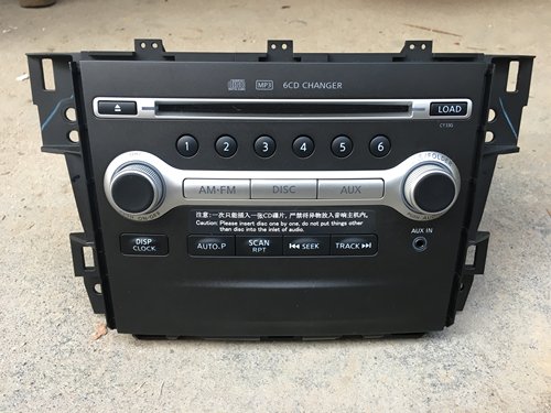 尼桑天籁6碟CD机08-12款拆车原车CD天籁前六CD带AUX歌乐6碟机芯
