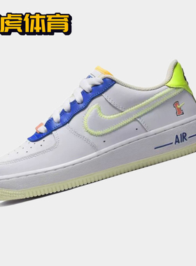 Nike Air Force 1 AF1 GS 白色 女子低帮空军一号板鞋FB1393-111