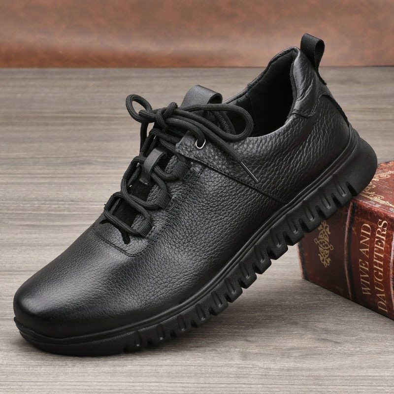 有范男鞋2025新款真皮运动休闲鞋时尚百搭厚底皮鞋轻便舒适透气鞋,流行男鞋,休闲皮鞋,淘宝优惠券,粉丝福利购,淘宝优惠卷