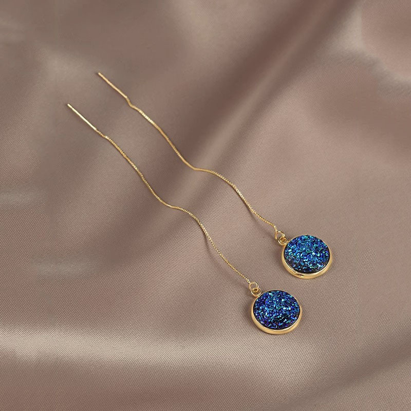 炫彩蓝精灵俏皮耳钉s925银