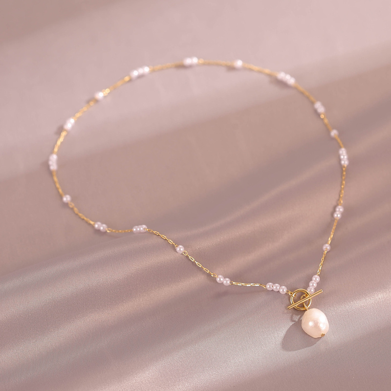 气质小众百搭珍珠锁骨链