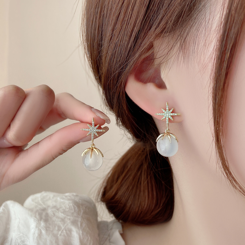 Loga.Py 八芒星耳环2024年新款耳钉女小众设计感气质耳饰耳坠百搭