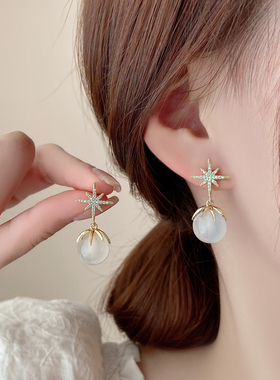 Loga.Py 八芒星耳环2024年新款耳钉女小众设计感气质耳饰耳坠百搭