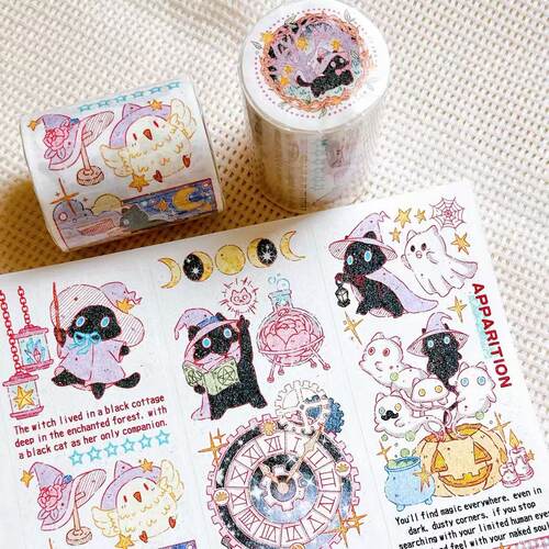 【小熊布奇艺馆2月新品】猫巫呜布奇派对日奇怪分割线1内页离型本