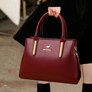 香港2026新款女士手提包大容量时尚女包中年妈妈单肩斜跨包结婚包