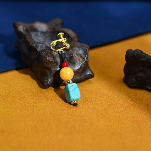 单边耳饰藏式耳环民族风