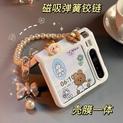 华为PuraX手机壳新款阔折叠屏小胖子purax典藏版中轴磁吸铰链全包壳膜一体素皮纹手提链斜跨防摔保护套外壳女