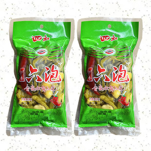四虹六泡酱腌菜500g 四川老坛酸菜泡青菜泡红椒小米辣生姜豇豆蒜