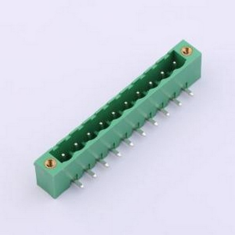 MX2EDGRM-5.08-10P-GN01-Cu-A 插拔式接线端子 螺丝固定 1x10P 5.