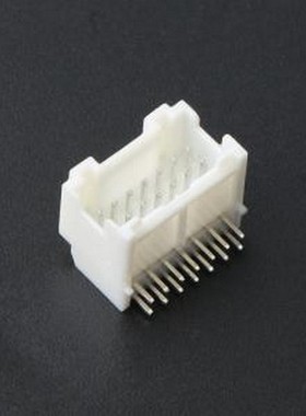 KH-A2015-2X07AW 线对板针座 间距:2mm 2x7P 白色 插件,P=2mm