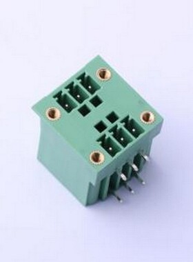 DB2ERHM-3.81-2*3P-GN 插拔式接线端子 3.81mm 2x3P 排数:2 每排P