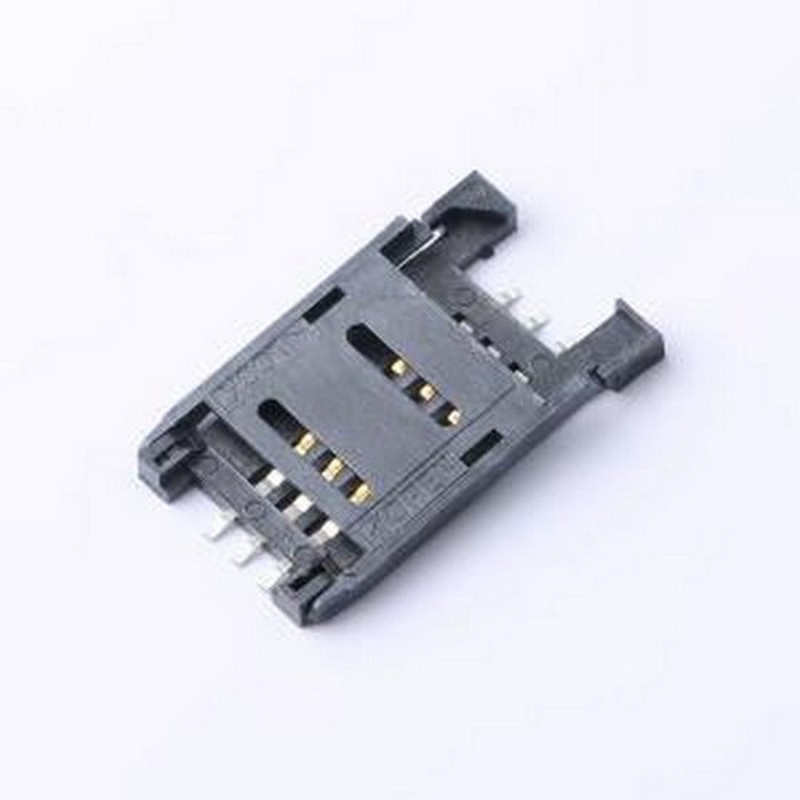 C-SIM0M06P-B001 SIM卡连接器 拔插式 MiniSIM卡 卡座 SMD