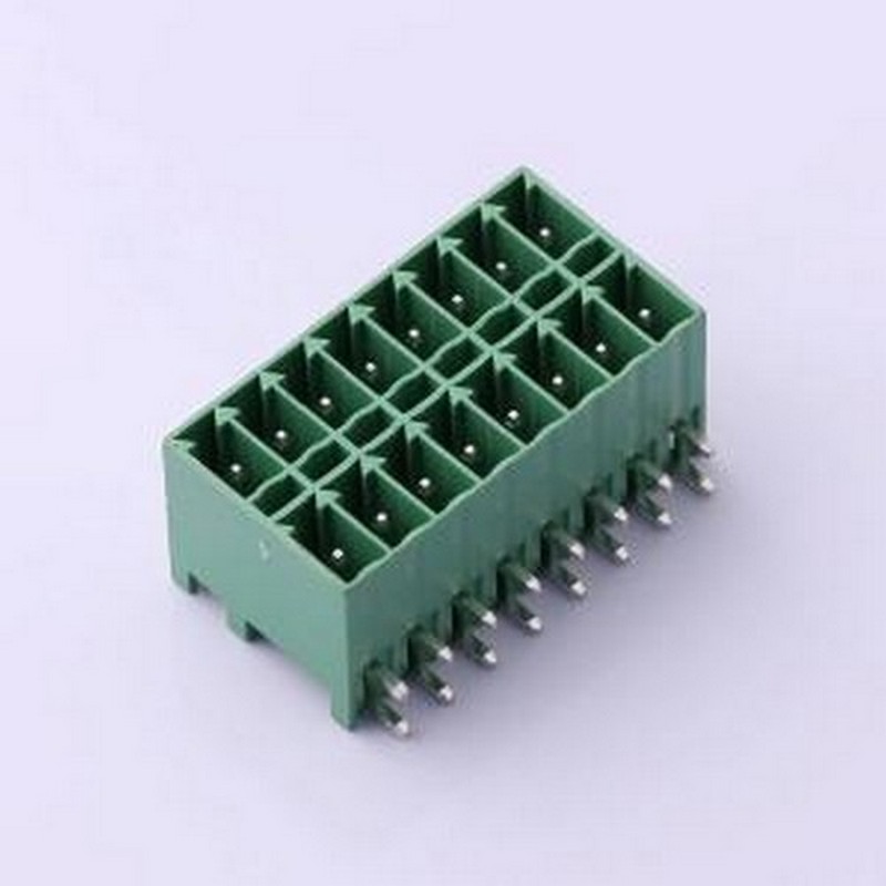 MX15EDGRHB-3.5-2*08P-GN01-Cu-A 插拔式接线端子 1x8P 3.5mm 排