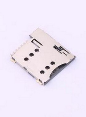 ZX-MSIM-481.35J-7 SIM卡连接器 自弹式 MicroSIM卡 卡座 SMD