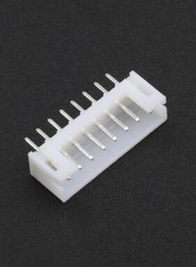 XD-PH-8A-G 线对板针座 1x8P 间距:2mm 直插 系列:PH 白色 插件,P