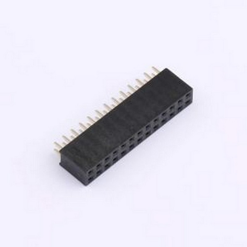 BX-PM2.54-2-13PY 排母 2x13P 间距:2.54mm 直插 插件,P=2.54mm