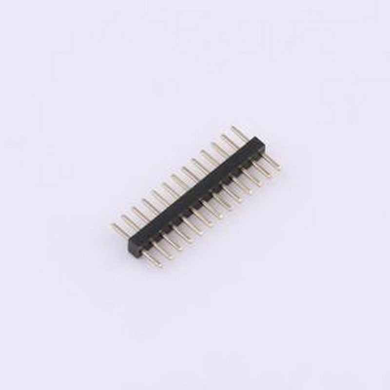 PZ1.0-UP1D-13A 排母 间距:1.0mm 单排 13p 直插 排针 P=1mm