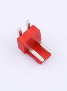 WF-1B396A2P-R 线对板针座 间距2.0mm 弯插 红色 1x2P 弯插,P=3.9