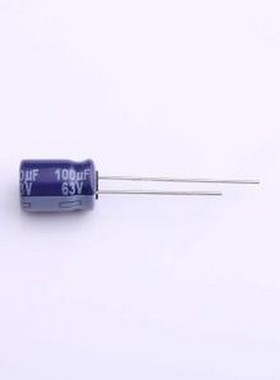 ECA1JM101 直插铝电解电容 100uF ±20% 63V 插件,D8xL11.5mm