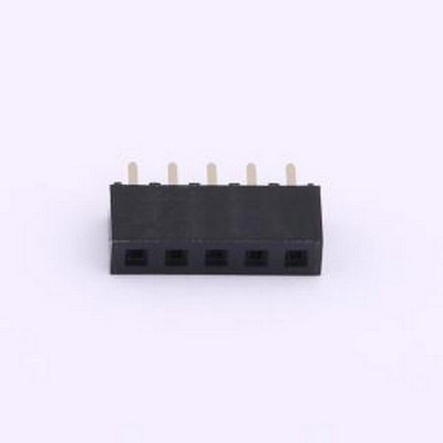 CSFA101-0502A001R1AC 排母 1x5P 间距:2mm 直插 插件,P=2mm