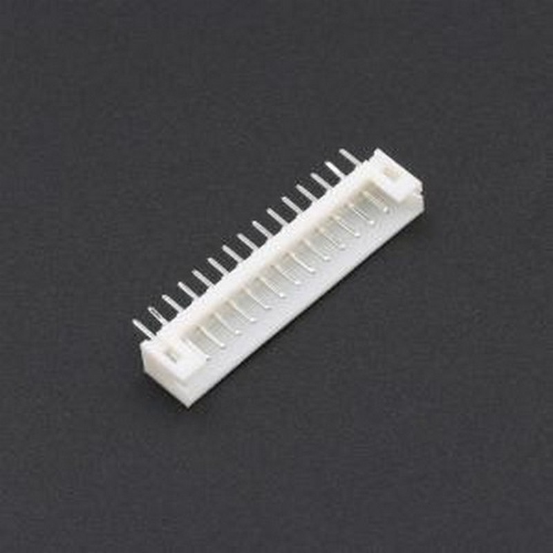 PH-15A 线对板针座 1x15P 间距:2mm 直插 系列:PH 插件,P=2mm