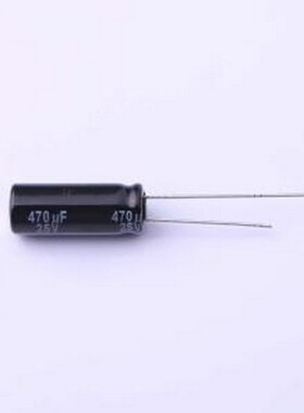 EEUTP1E471L 直插铝电解电容 470uF ±20% 25V 插件,D8xL20mm