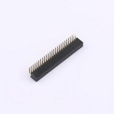 X1321FR-2x25-C43D24 排母 间距:1.27mm 2x25P 弯插 弯插,P=1.27m