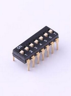 TL-07 拨码开关 拨码开关插件黑色07P-7PIN间距2.54mm立式直插正